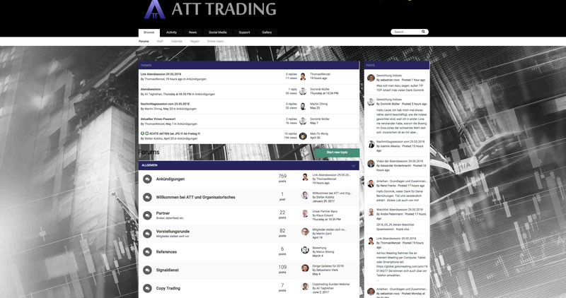 Internes ATT-Trading Forum